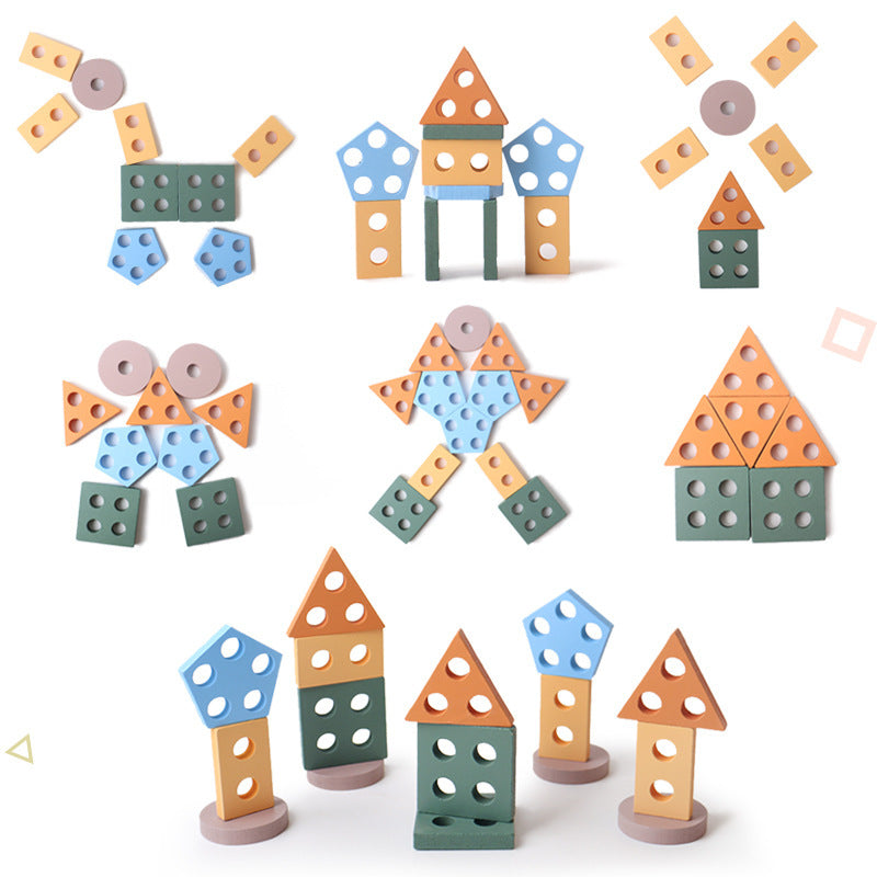 Wooden Sorting and Stacking Toys