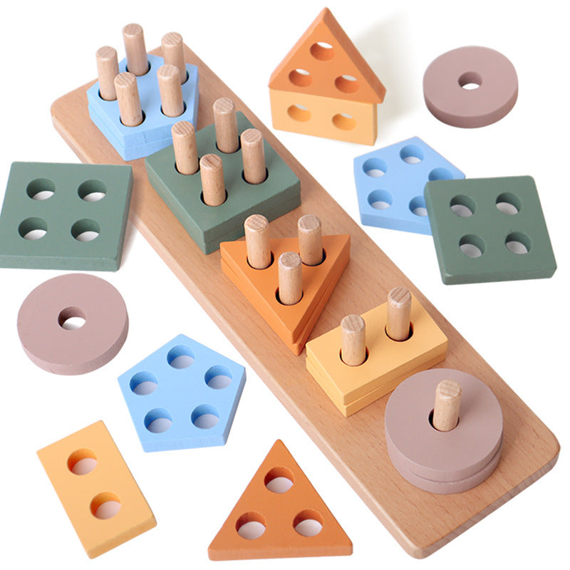 Wooden Sorting and Stacking Toys