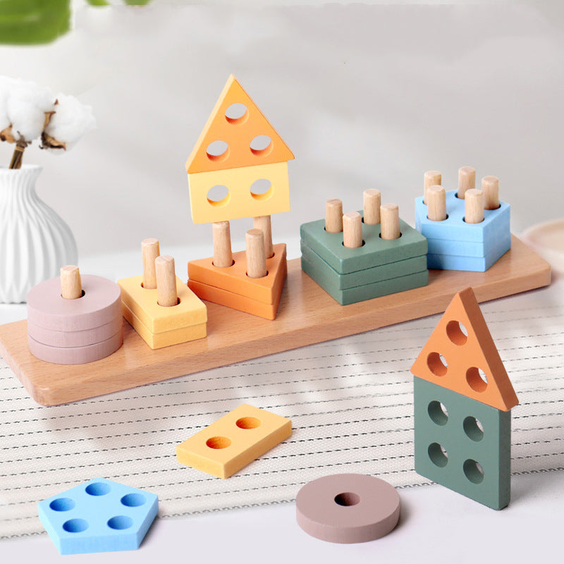 Wooden Sorting and Stacking Toys