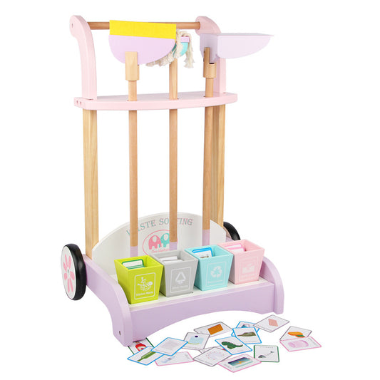 Wooden Cleaning Cart Set