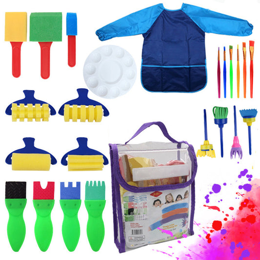 Young Artist Texture Painting Set with Painting Apron