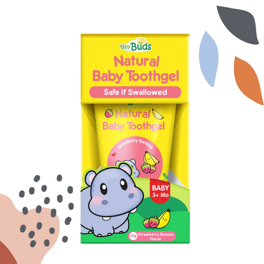 Tiny Buds Baby Toothgel - Stage 1 (3m - 2 yrs old) Strawberry Banana