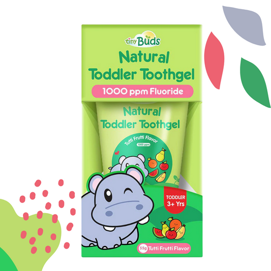 Tiny Buds Toddler Training Toothpaste - Stage 2 (3yrs old +) Tutti Frutti