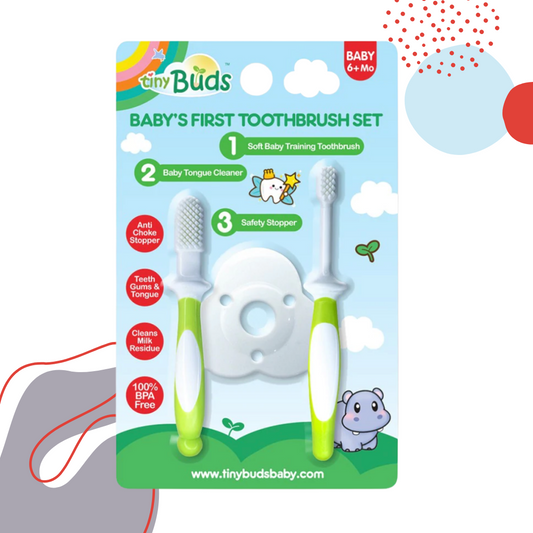 Tiny Buds Baby's First Toothbrush Set